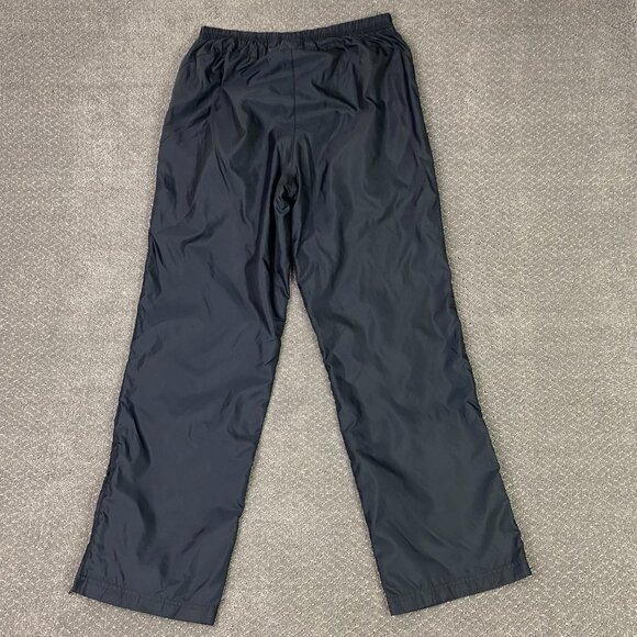 Vintage Y2K Adidas Windbreaker Track Pants Men's Medium Black Nylon Ankle Zip - Picture 6 of 16